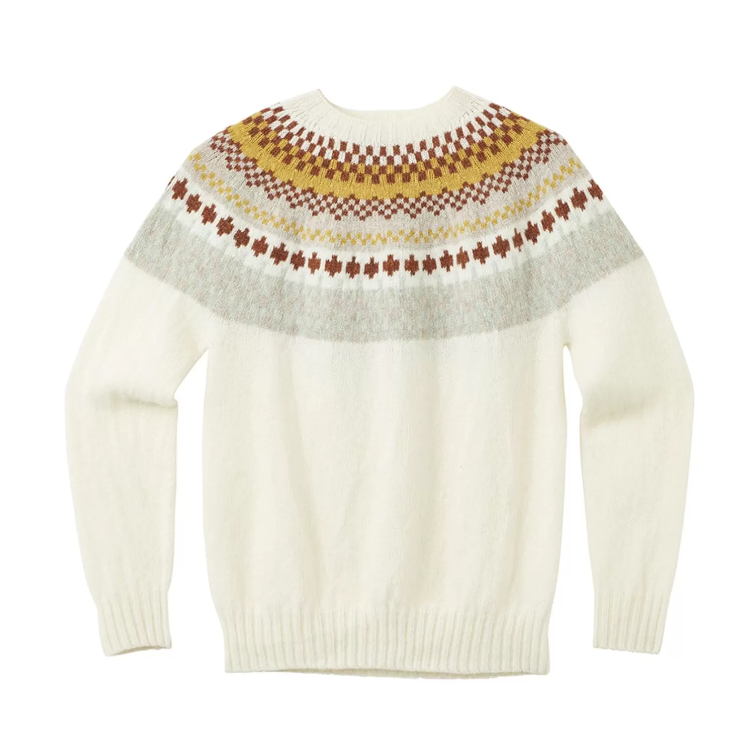 Donna Wilson Maglione Taigh Yoke - Bianco | Maglioni In Lana D'Agnello