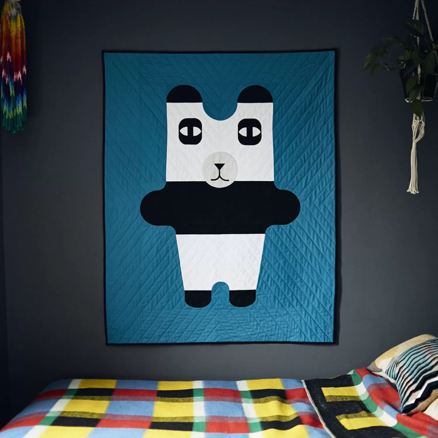 Donna Wilson Modello Scaricabile Per Trapunta Pia Panda Di Papper, Sax, Sten | Crea Il Tuo